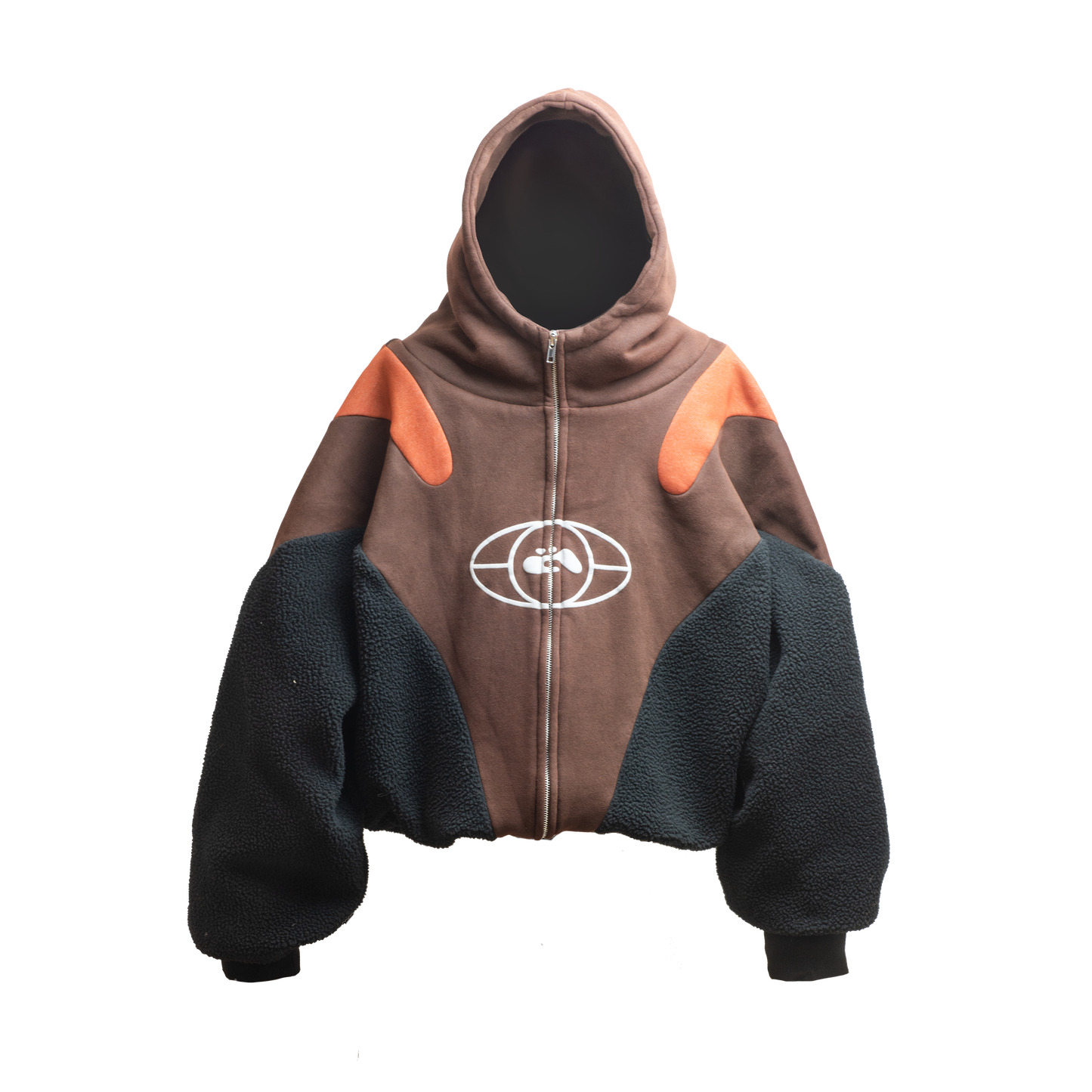 1 BROWN JERSEY / FLEECE HOODIE