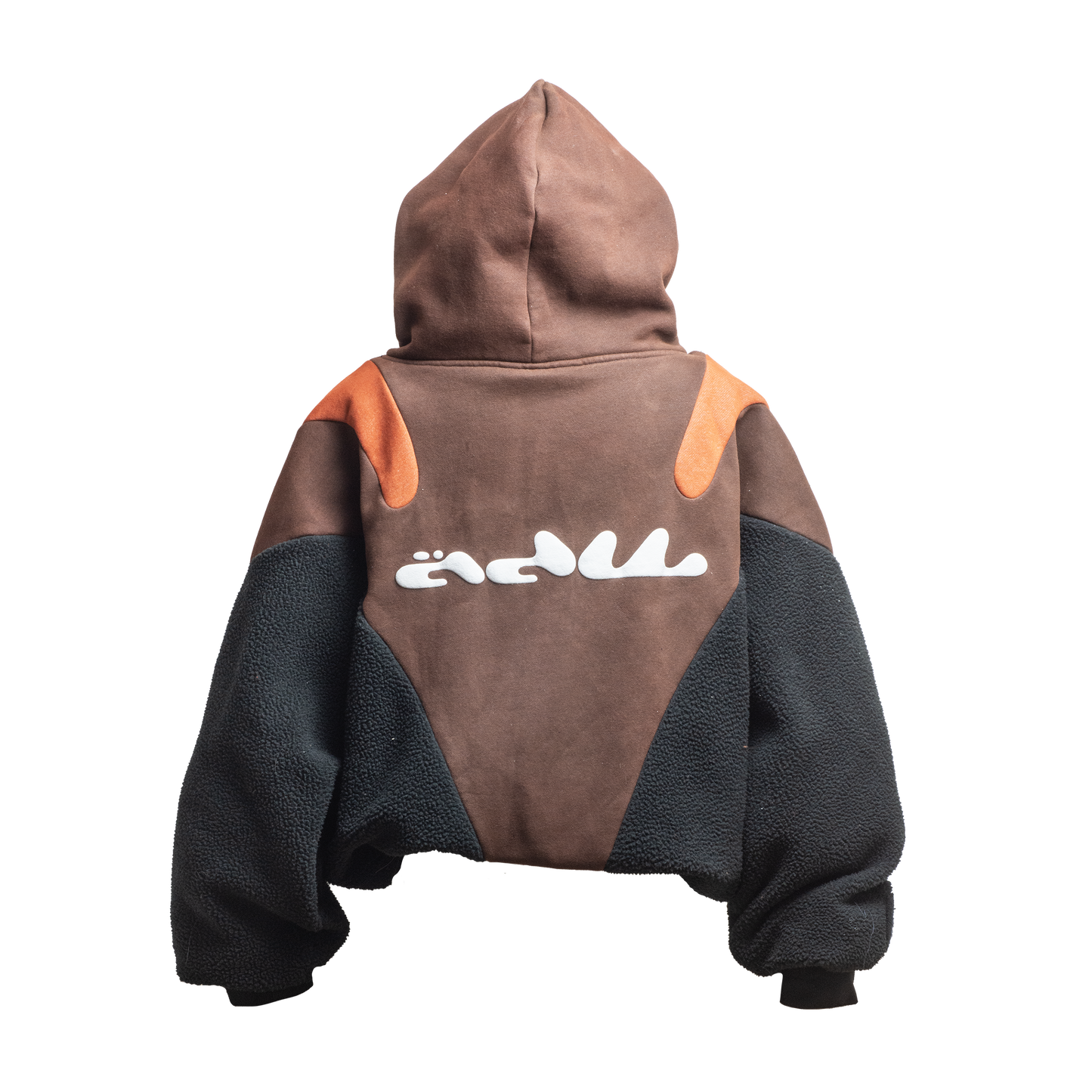 1 BROWN JERSEY / FLEECE HOODIE