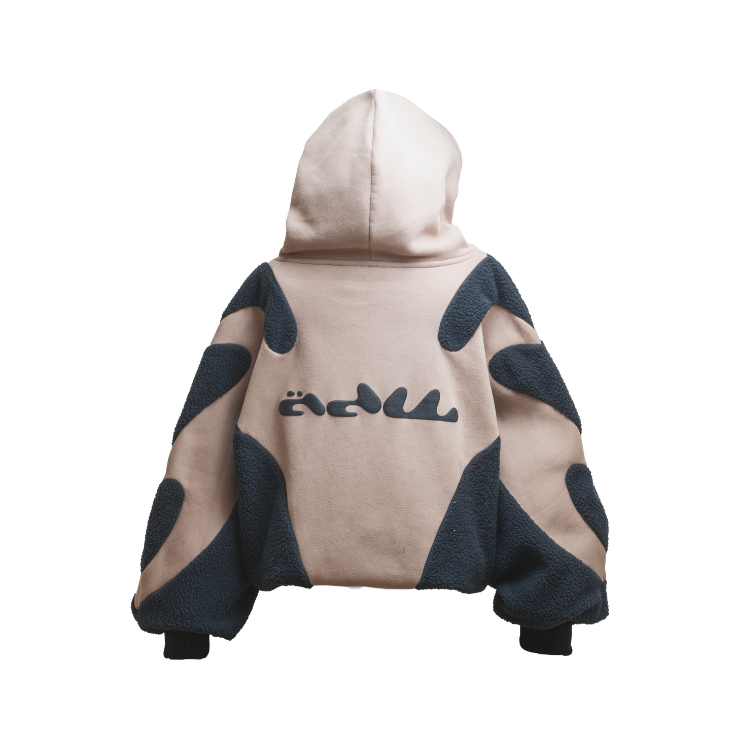0 BEIGE BLACK HOODIE