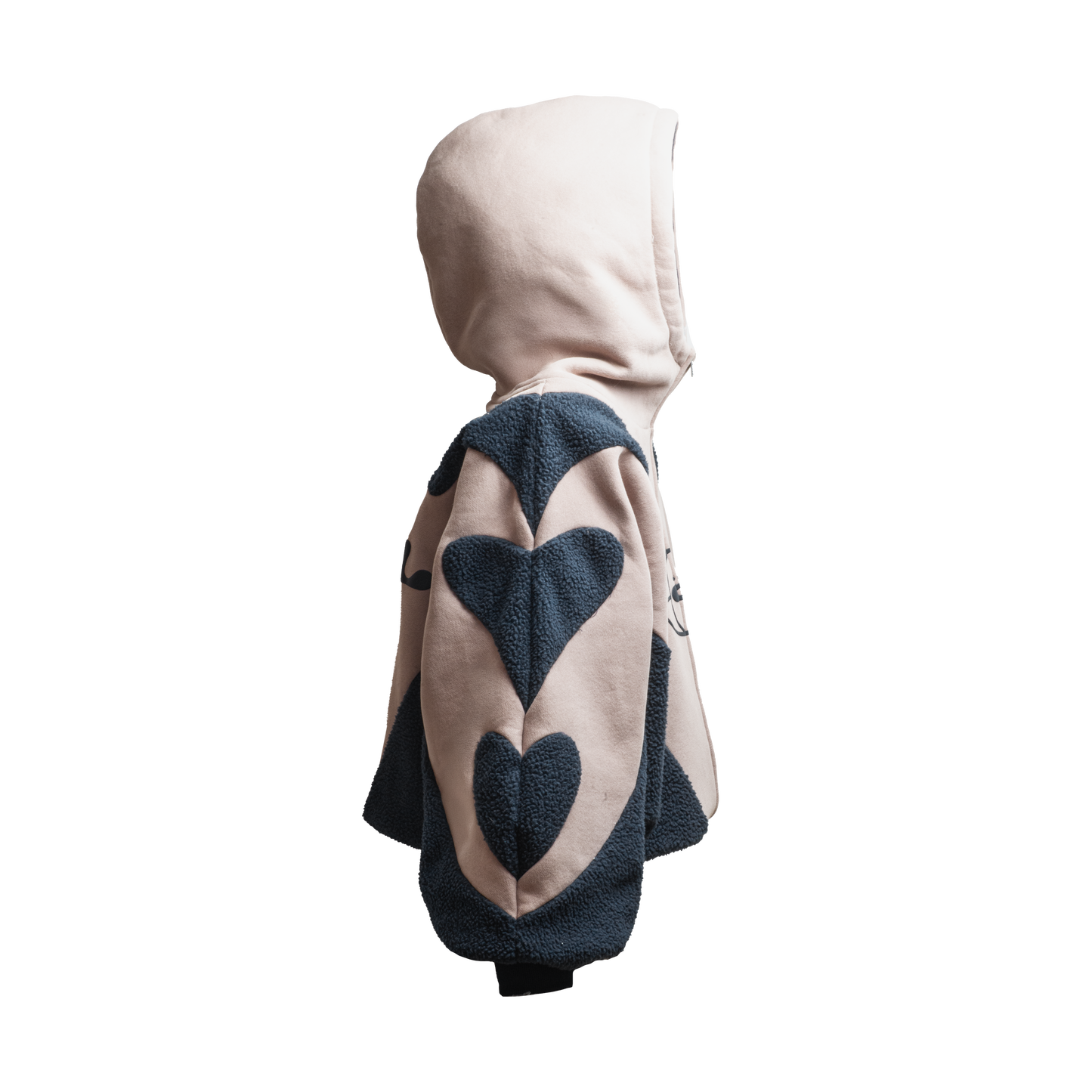 0 BEIGE BLACK HOODIE
