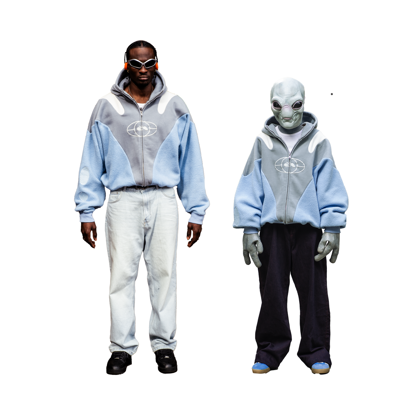 1 SKY JERSEY / FLEECE HOODIE
