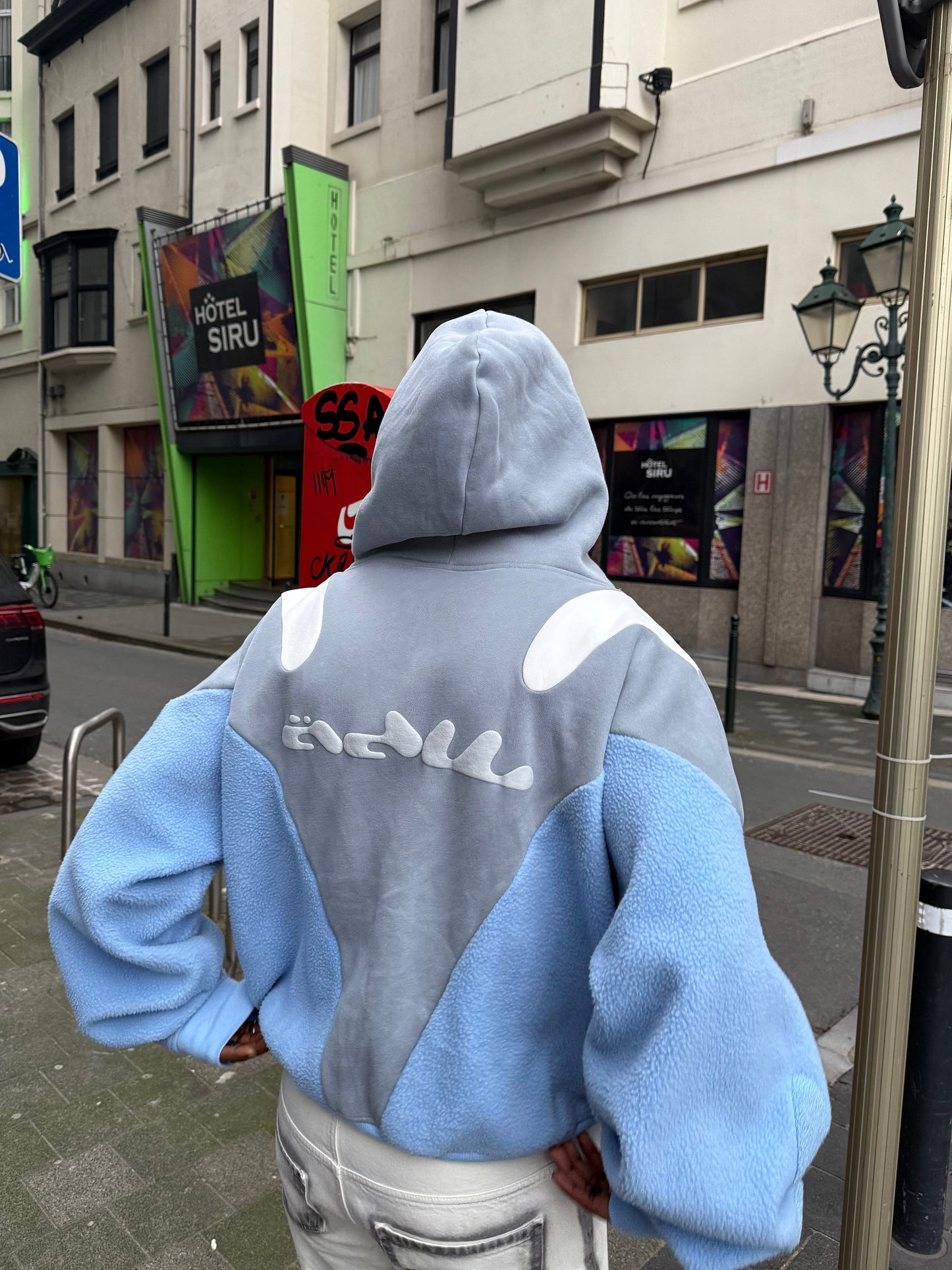 1 SKY JERSEY / FLEECE HOODIE