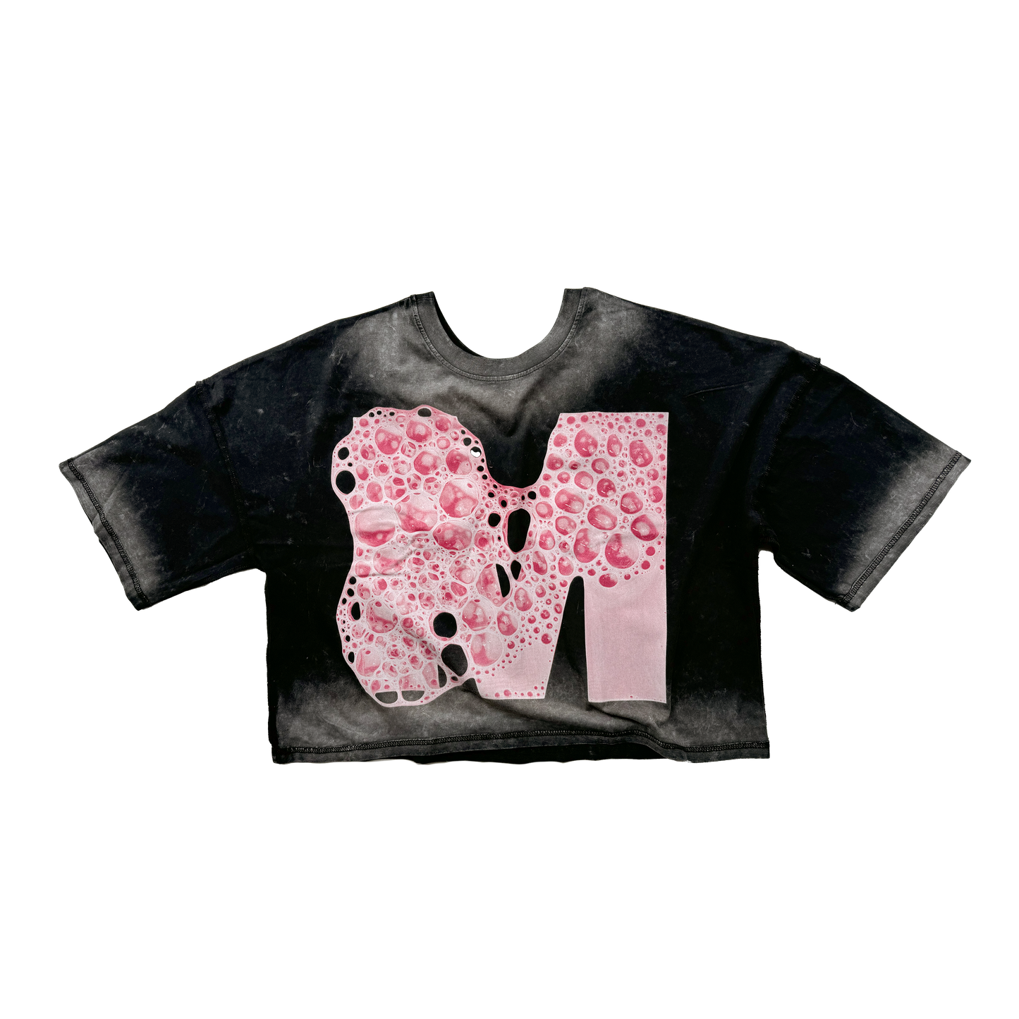 2 TYPOGRAPHIC BUBBLY LETTER M TEE