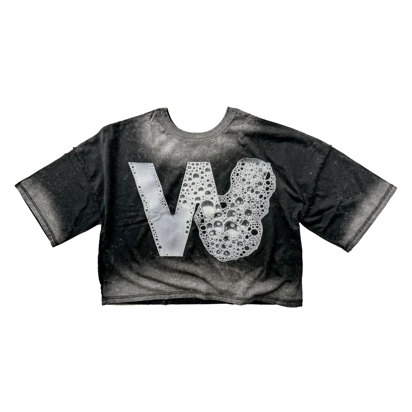 1 TYPOGRAPHIC BUBBLY LETTER W TEE