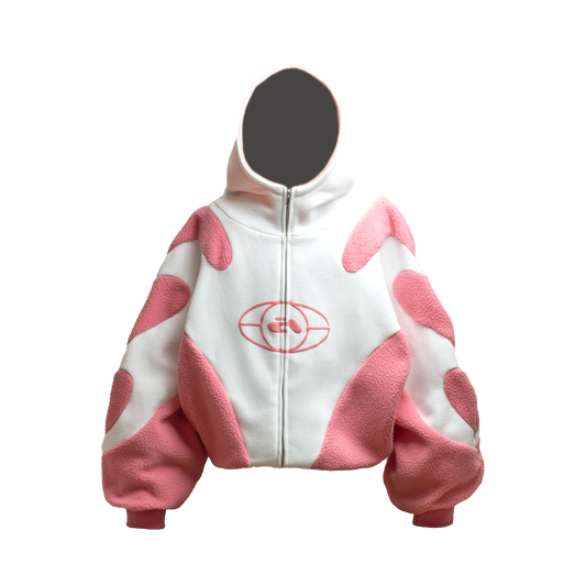 0 PINK WHITE HOODIE