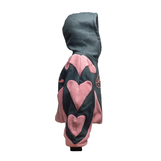 1 PINKBLACK HOODIE