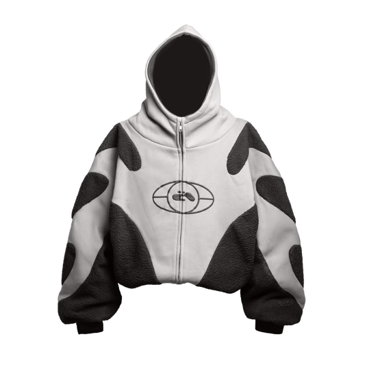 0 WHITE BLACK HOODIE