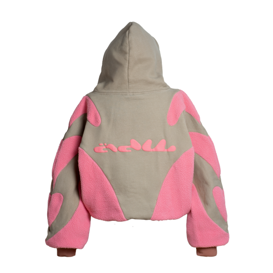 1 PINK BEIGE HOODIE