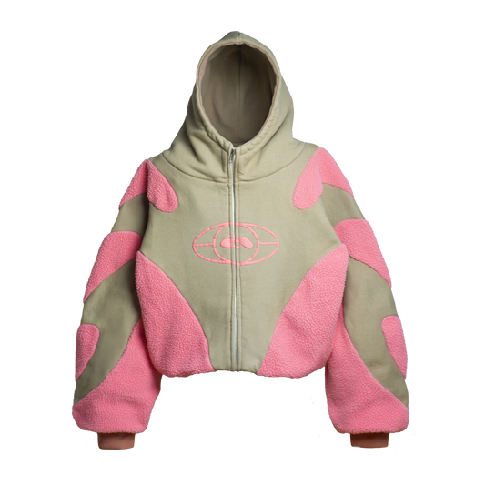 1 PINK BEIGE HOODIE