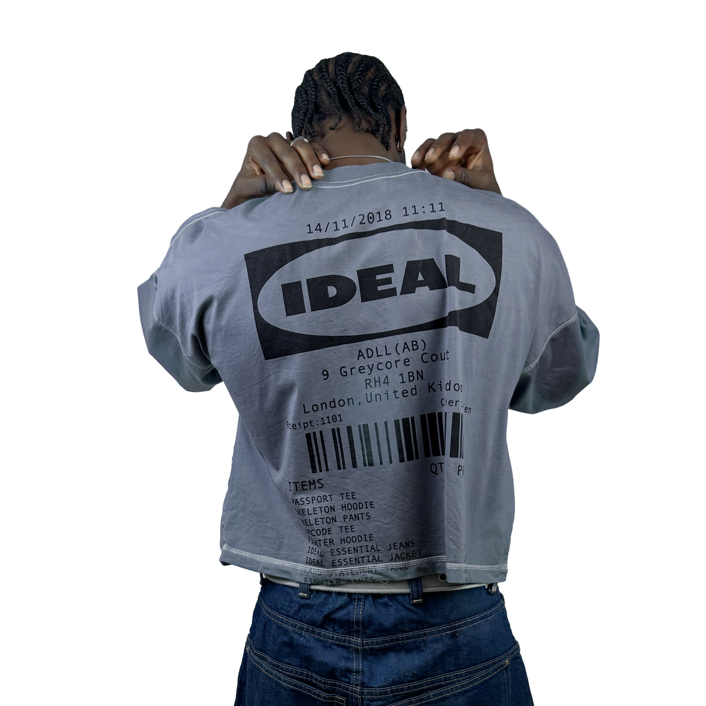 1 IDEAL TEE WASHED GREY