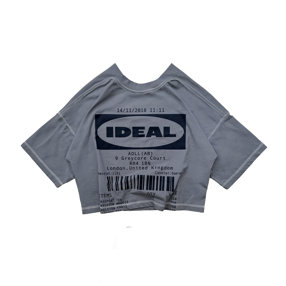 1 IDEAL TEE WASHED GREY