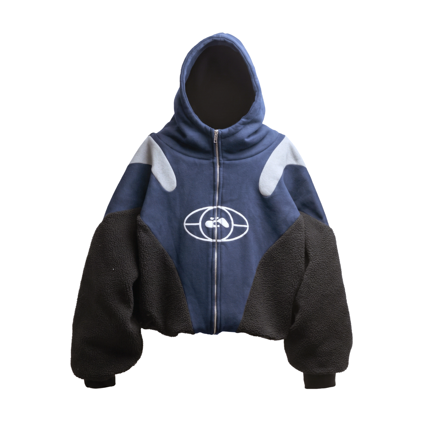 1 NAVY JERSEY / FLEECE HOODIE