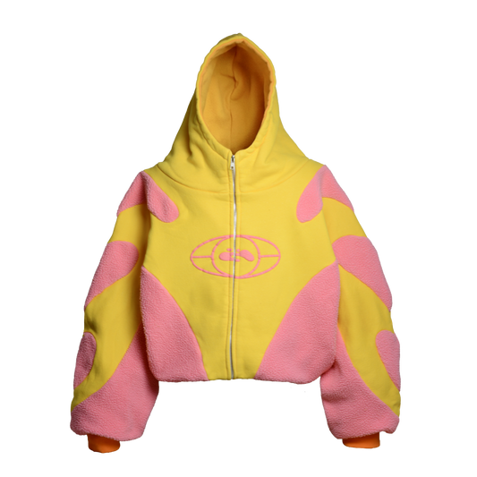 1 PINK YELLOW HOODIE