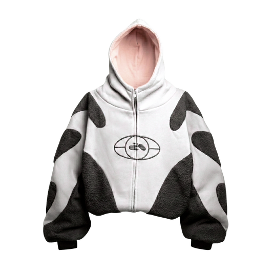 0 WHITE BLACK HOODIE